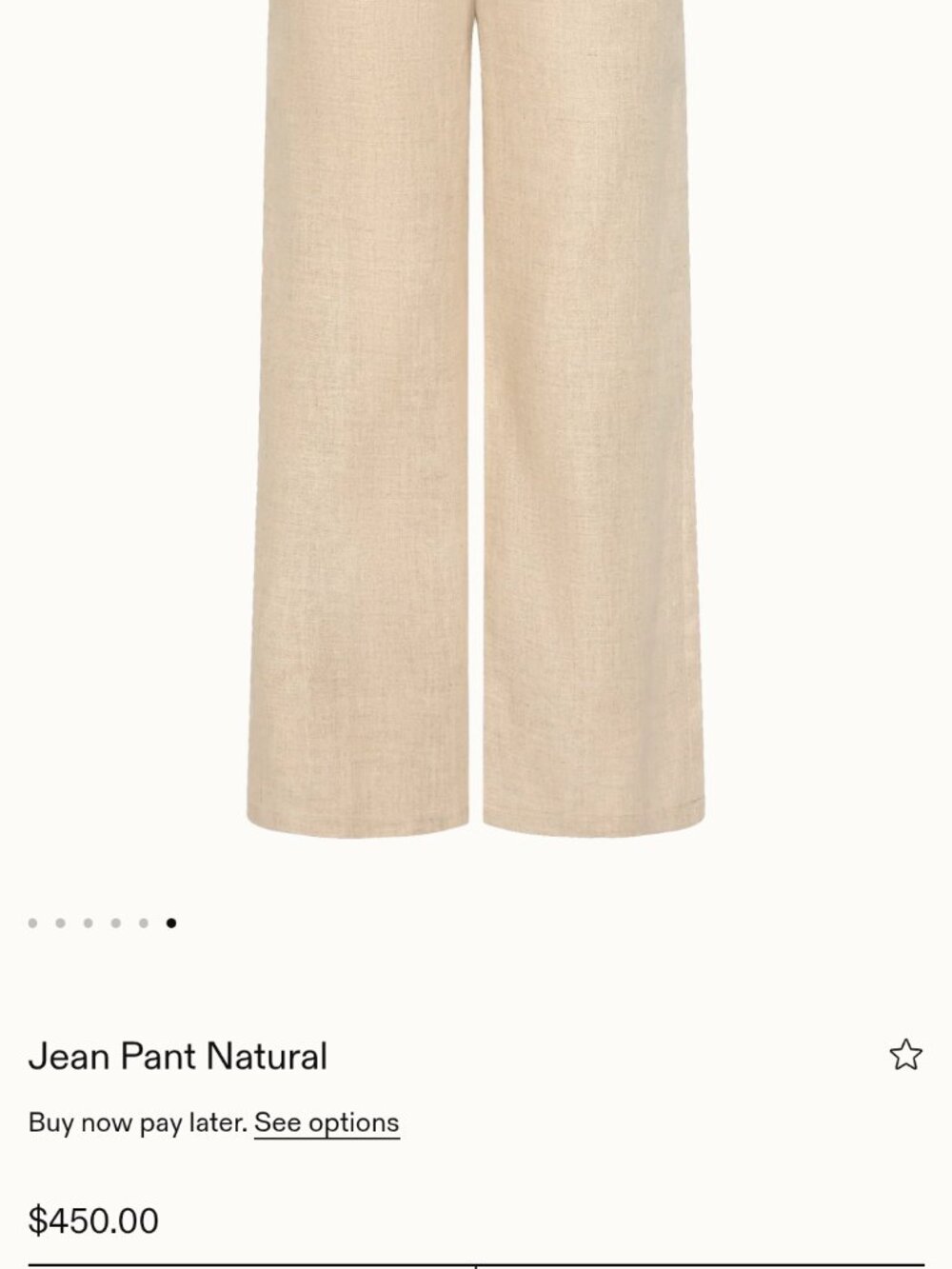 Faithful the brand wideleg linen pants M